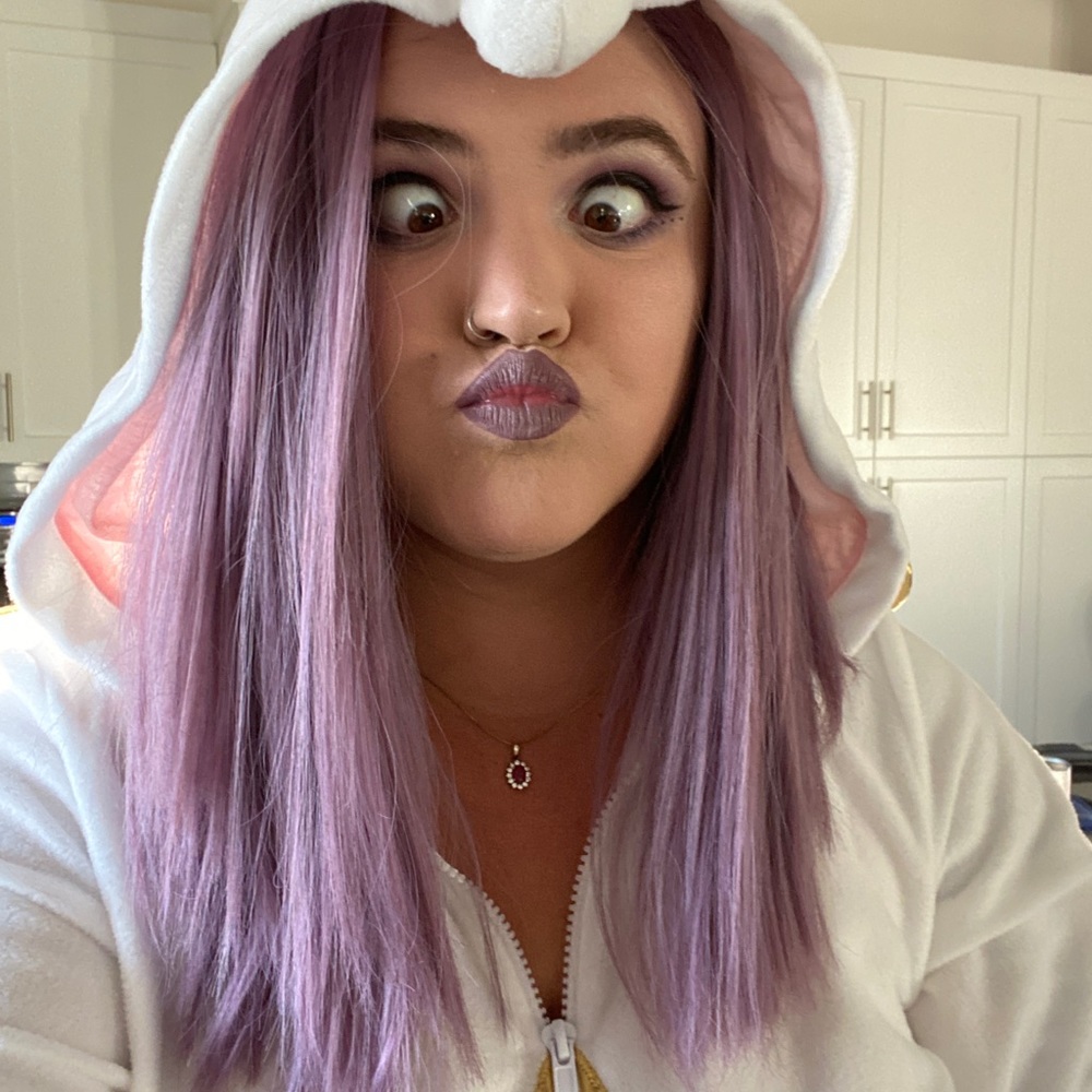 Purple WeekendWigs wig